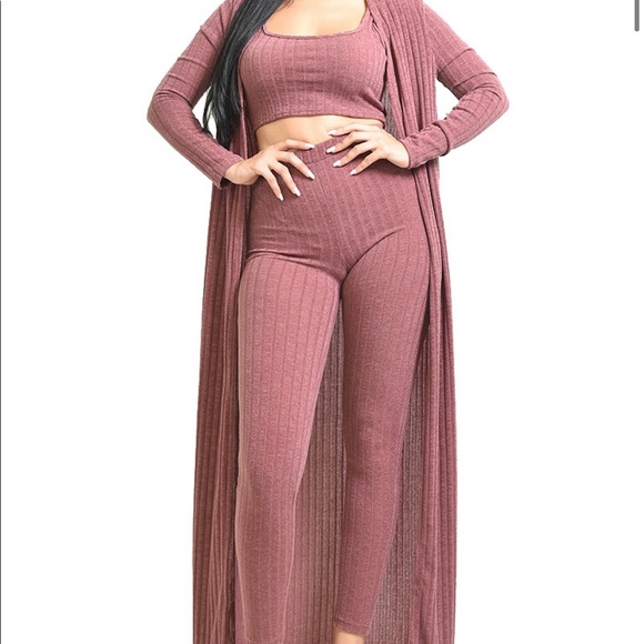 3pc Ribbed Set - Picture 2 of 2